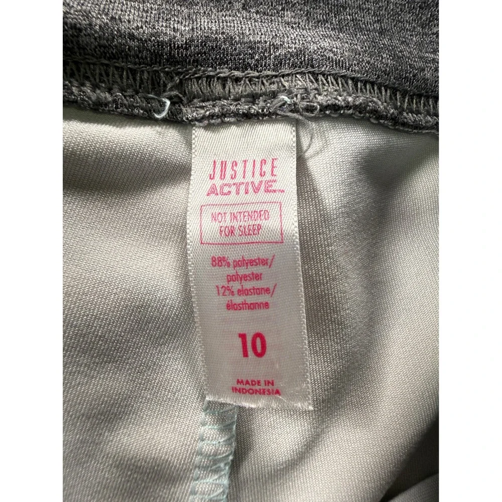 Justice Leggings Girls Blue Green Marble Gray Colorblock Athletic Activewear